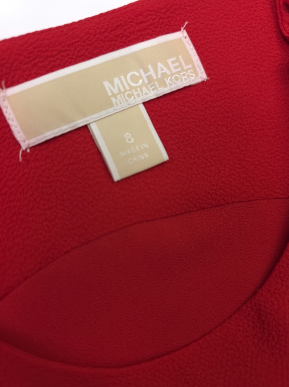 Michael Kors Bright Red Sleeveless Wide-Leg Jumpsuit with Belt Sz 8 - Picture 3 of 10